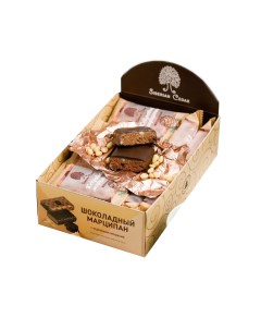 Шоколадный марципан с кедровым орехом 720г 18 батончиков конфеты в коро Сибирский кедр