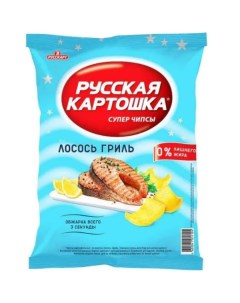 Чипсы картофельные лосось гриль 140 г Русская картошка