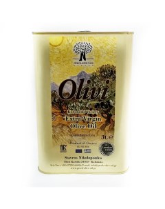 Оливковое масло фермерское 3 л Оливи