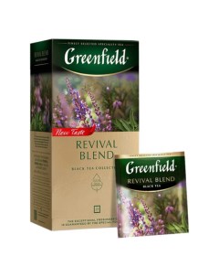 Чай Revival Blend черный с добавками 25пак 1752 10 2шт Greenfield