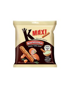 Maxi сухарики со вкусом роллов Сяке маки и с соусом со вкусом васаби Heinz 75 г Кириешки