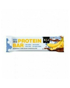 Протеиновый батончик Protein Bar со вкусом банана в молочном шоколаде без сахара 50 г Soj