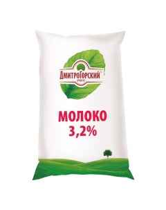 Молоко 3 2 пастеризованное 900 мл БЗМЖ Дмитрогорский продукт