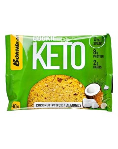 Печенье Keto Cookie 10шт по 40г Кокосовый птифур и миндаль Bombbar