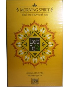 Чай Morning Spirit черный байховый с типсами 100 г Leoste