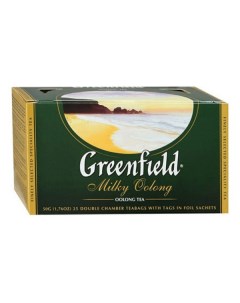 Чай Milky Oolong улун с добавками 25 пакетиков по 2 г Greenfield