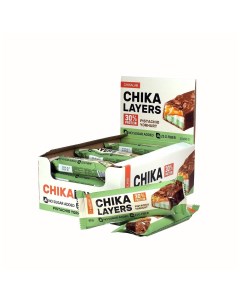 Протеиновые батончики Chika Layers без сахара 30шт х 60г Фисташковый йогурт Chikalab
