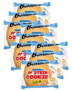 Протеиновое печенье без сахара 9x60г Творожный кекс Bombbar
