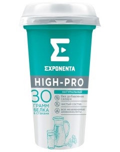 Кисломолочный напиток High Pro Натуральный 0 250 г Exponenta