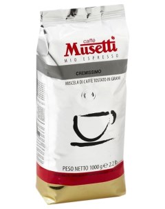Кофе в зернах Cremissimo 1000 г Musetti