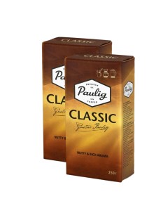 Кофе молотый Classic арабика робуста 2 упаковки по 250гр Paulig