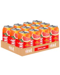 Напиток сокосодержащий Винут Красный апельсин 0 33л х 12шт Vinut