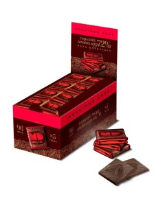 Шоколад порционный горький шоколад 72 какао 96 плиток по 5 г в шоубоксах Монетный двор