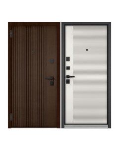 Дверь входная Mastino для квартиры металлическая Trust Eco 960х2050 левый коричневый Mastino стальные двери
