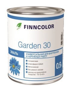 Эмаль алкидная универсальная Garden 30 Гарден 30 0 9 л белая база А Tikkurila