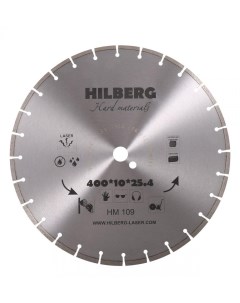 Диск алмазный отрезной Диамант 400х25 4х12 Hard Materials Лазер HM109 Hilberg