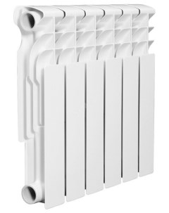 Биметаллический радиатор Optima L Version 2 0 6 секций белый FB BQ500A 6 L Valfex