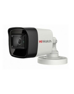 Камера видеонаблюдения аналоговая DS T800 B 2 8 mm 2160р 2 8 мм белый Hiwatch