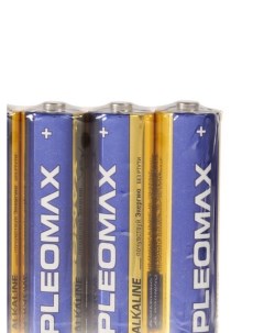 Батарейка алкалиновая AA LR6 4S 1 5В спайка 4 шт Pleomax