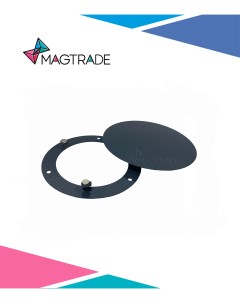 Решетка вентиляционная на магнитах металлическая диаметр 100 мм темно серый Magtrade