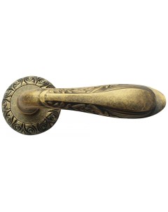 Ручка дверная на круглой накладке CASTELO A 71 20 ANT BRASS античная латунь Bussare