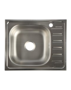 Мойка кухонная врезная с сифоном 58х48 см левая нержавеющая сталь 0 6 мм Владикс