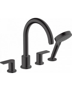 Смеситель на борт ванны Vernis Shape 71459670 Черный матовый Hansgrohe