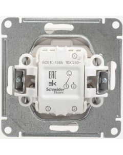 Механизм переключателя 1 кл ОП W59 10А IP20 10AX бел SchE VS610 156 1 86 Systeme electric
