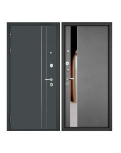Дверь входная Mastino для квартиры металлическая Trust Mass 860х2050 левый черный серый Mastino стальные двери