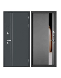 Дверь входная Mastino для квартиры металлическая Trust Mass 860х2050 правый черный серый Mastino стальные двери