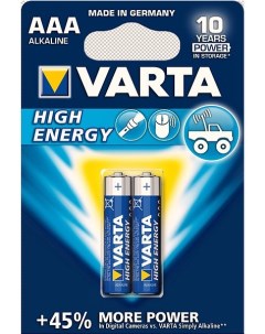 Батарейка HIGH ENERGY AAA 2 шт Varta