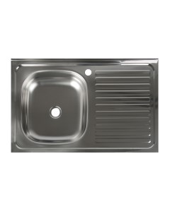 Мойка кухонная накладная без сифона 50х50 см нержавеющая сталь 0 4 мм Владикс