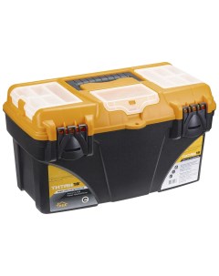 Ящик для инструментов со съемными коробками ТИТАН 18 Черный с желтым М 2938 Idea