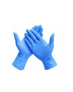 Нитриловые перчатки Evdar Hi Risk с удлиненной манжетой голубые р S 50 шт NG21050102 On