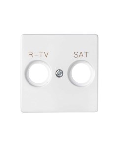 Накладка S82 Concept Матовый белый Накладка для розетки R TV SAT с пиктограммой R TV SAT Simon