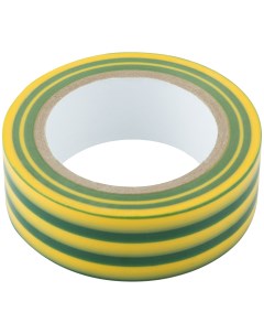 Изолента ПВХ самозатухающая 19 мм х 0 13 мм х 10 м желто зеленая Nobrand