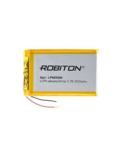 Аккумуляторная батарея LP605590 3 7В 3500мАч PK1 Robiton