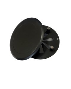 Решетка вентиляционная на магнитах декоративный диффузор с регулировкой черная матовая Magtrade