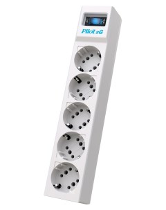 Сетевой фильтр Zis SG 5x10 5 10 Sockets 3m White Pilot