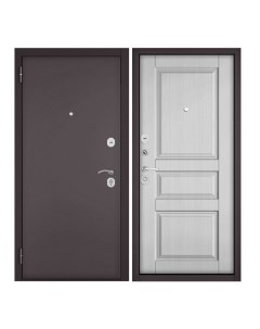 Дверь входная для квартиры металлическая Home Eco 860х2050 левый коричневый серый Buldoors