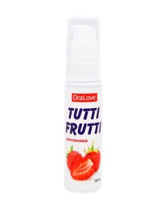 Гель смазка Tutti frutti с земляничным вкусом 30 гр Биоритм