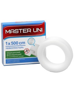 UNIFILM Лейкопластырь 1 х 500 см на полимерной основе Master uni