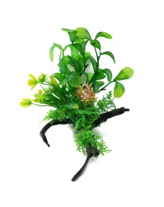 Искусственное аквариумное растение с корягой 00112855 10х18 см Ripoma
