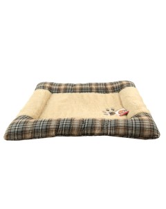 Лежанка для кошек и собак искусственный мех текстиль 75x95x10см бежевый Pet choice