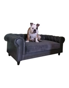 Лежак диван для собак Честер серый 120х75х43 см Funtik-store