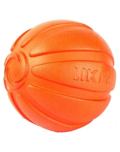 Апорт для собак Мячик оранжевый длина 7 см Liker