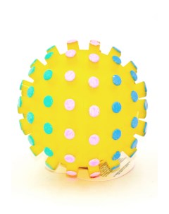 Игрушка для собак Мяч мина желтый 11 5 см Зооник