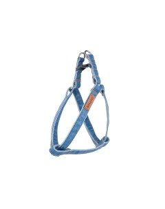 Шлейка для собак регулируемая Denim S 20 35 1 5 см голубая Amiplay