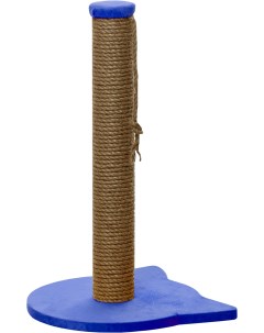 Когтеточка столбик для кошек Том 30х30х50 см синий Вака
