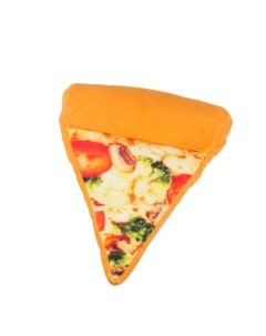 Игрушка пищалка для щенков Pizza оранжевая 25 см Не один дома